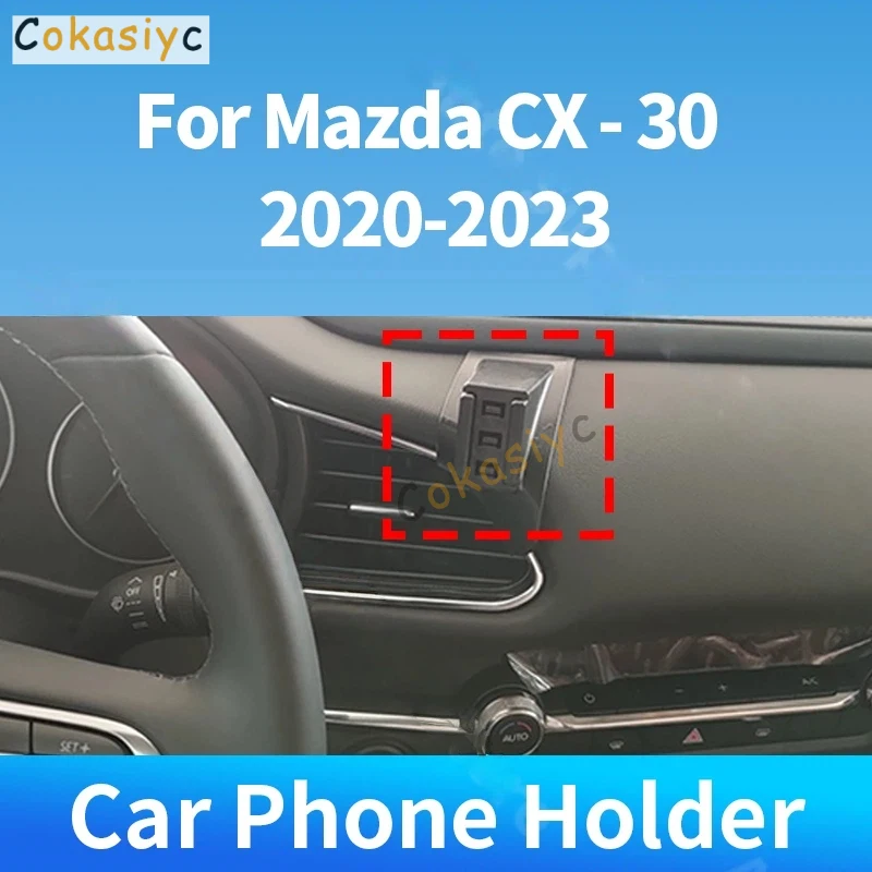Für Mazda CX-30 2020 2021 2022 2023 Auto-Handyhalterung Spezielle Fixierhalterung Kabelloses Ladegerät für Auto-Innenausstattung