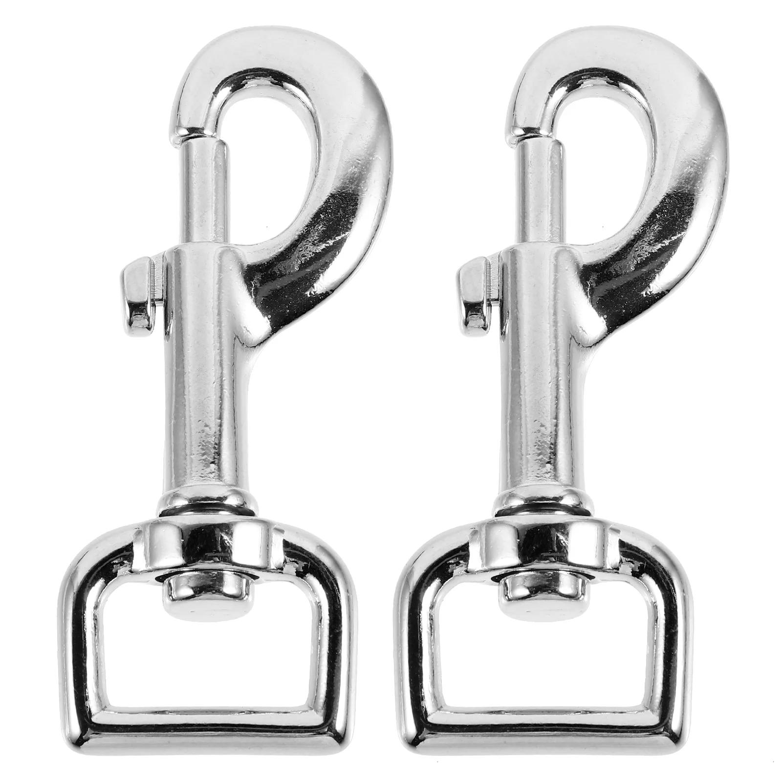 

2 Pcs Metal Dog Leash Clasp Pet Hook Restraint Connectors Button Clips Zinc Alloy Buckle Strap Clamps
