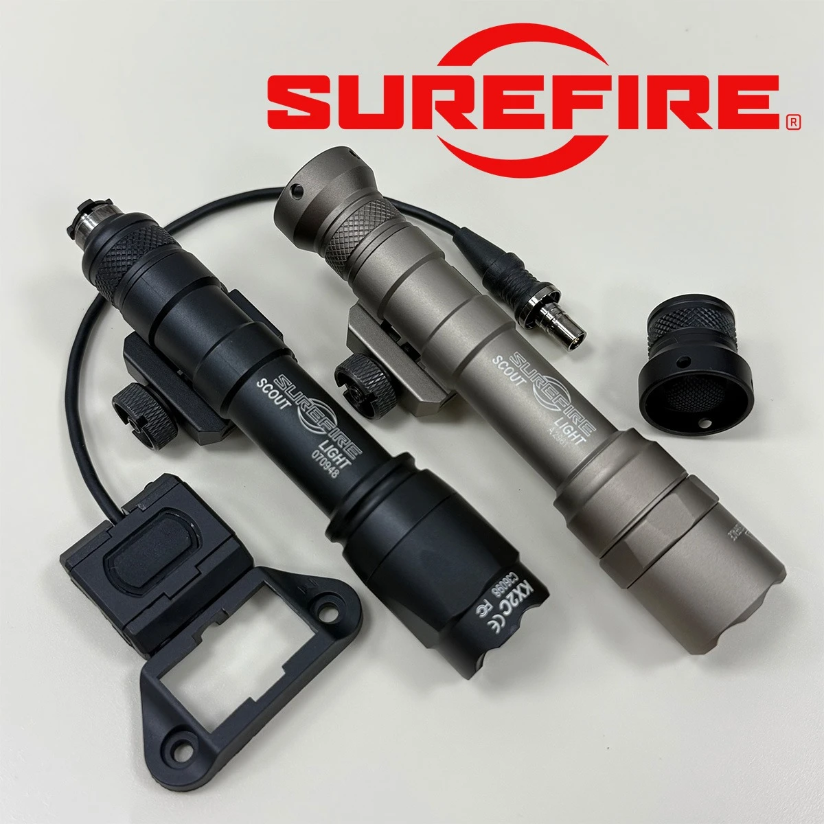 Surefire M300B M600B M300C M600C Flashlight with UNITY Pressure Switch and Tail Cap Switch Fits 20mm Rail Outdoor Scout Light
