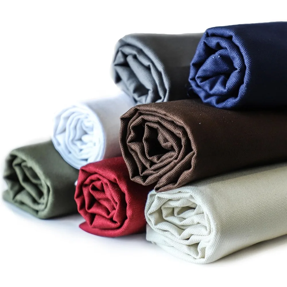 

Simple&Opulence 100% Cotton Canvas Natural Fabric by The Yard - 59 Inches Wide, Duck Fabric Versatile Durable for Crafts, Uphols