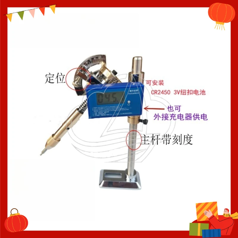 Digital Display Gem Faceting Handle with Index Gear for High Precision Gem Grinding