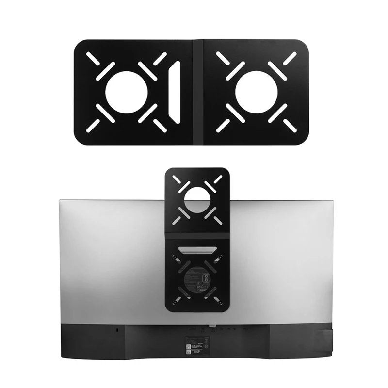 1Pc VESA Mount for Mini PC Mini-Host Hanging Bracket VESA Holder PC Monitor Two Screen Mounted Tablet Pad Mounting Rack.