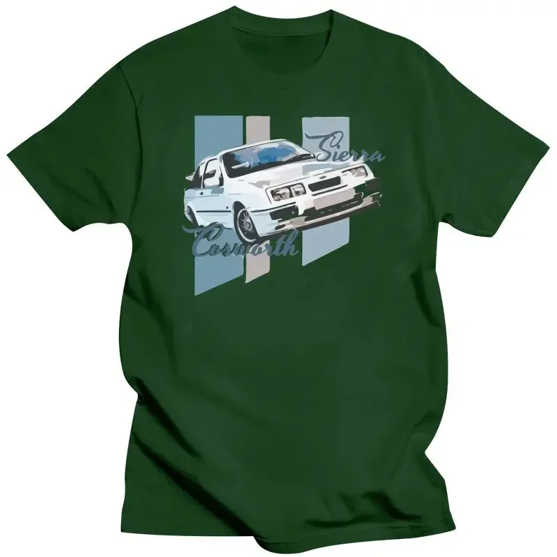 2021 2021Est American Classic Car Sierra Cosworth Classic Car T-Shirt New Men\'S T-Shirt Tee White High Quality Print For DAD 100