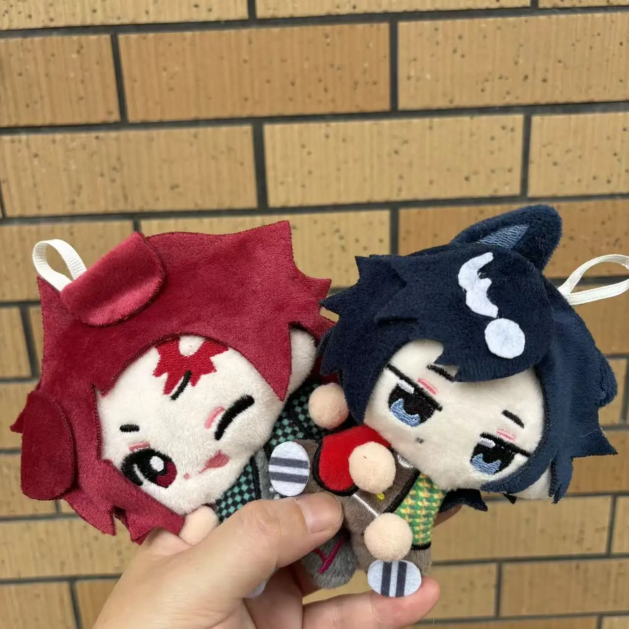 

Demon Slayer: Kimetsu No Yaiba 10cm Tanjiro Tomioka Giyuu Cotton Doll Anime Periphery Plush Toy Keychain Cute Doll Gift
