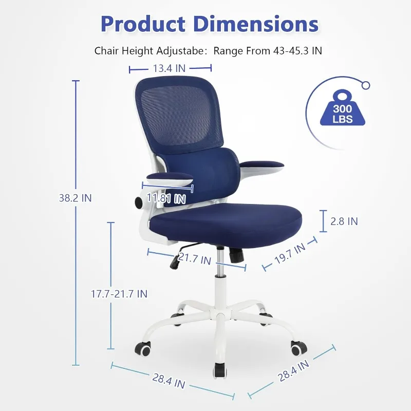 Ergonomic Office Chair, High Back Home Office Desk Chair,Lumbar Support, Computer Task Chair, Swivel Adjustable Executive Chair