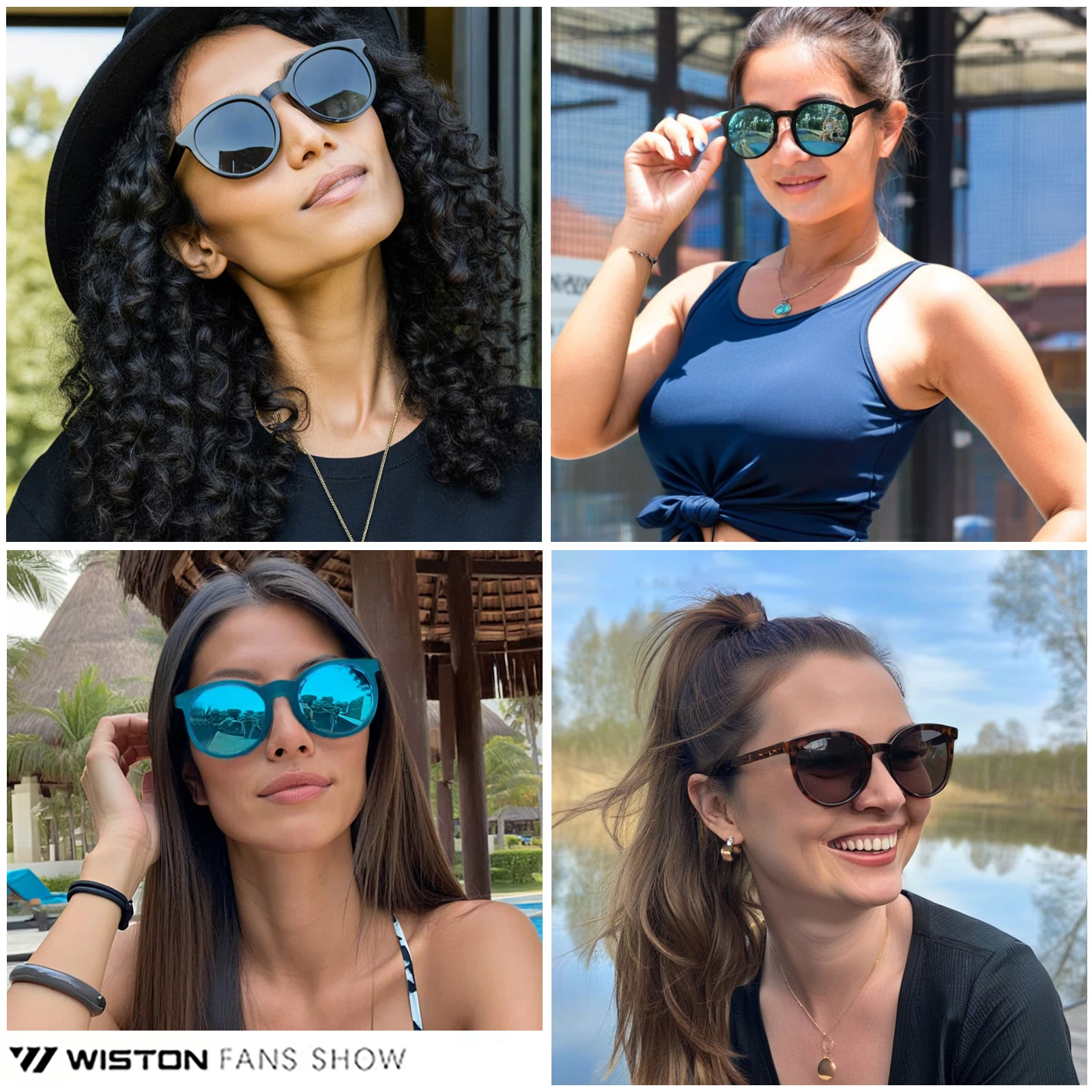 

MAXJULI Luxury Designer Polarized Round Women Sunglasses,Running Sunglasses Retro Classic UV400 Lenses TR Frame Lightweight 8107