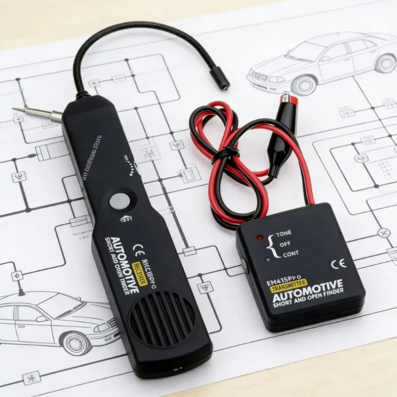 

EM415 PRO Automotive Short Circuit Finder 6-42V DC Universal Car Short Cable Tracker Open Wire Finder Diagnostic Tool