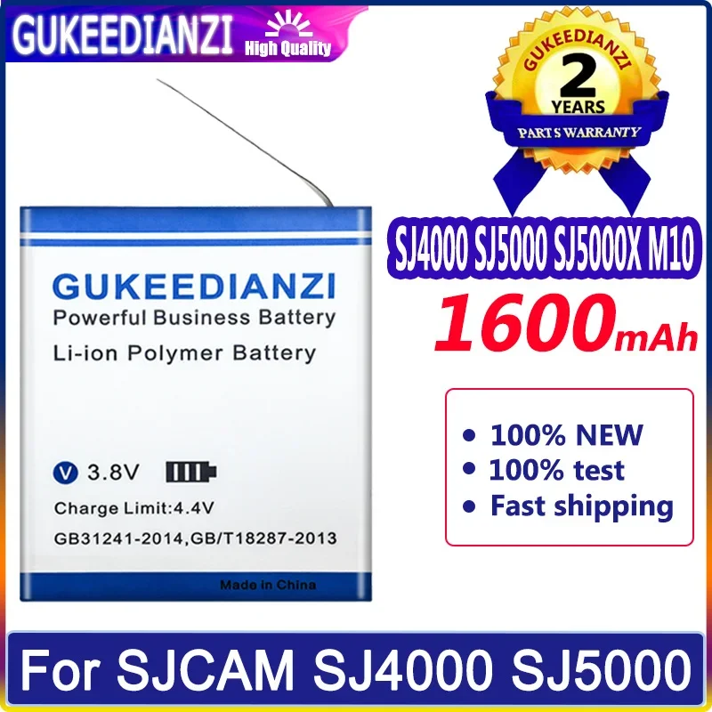 GUKEEDIANZI Battery For SJCAM M20 AIR SJ4000 SJ5000 SJ5000X M10 SJ7 Star/PRO/LUS/AIR SJ8 pro SJ9 MAX