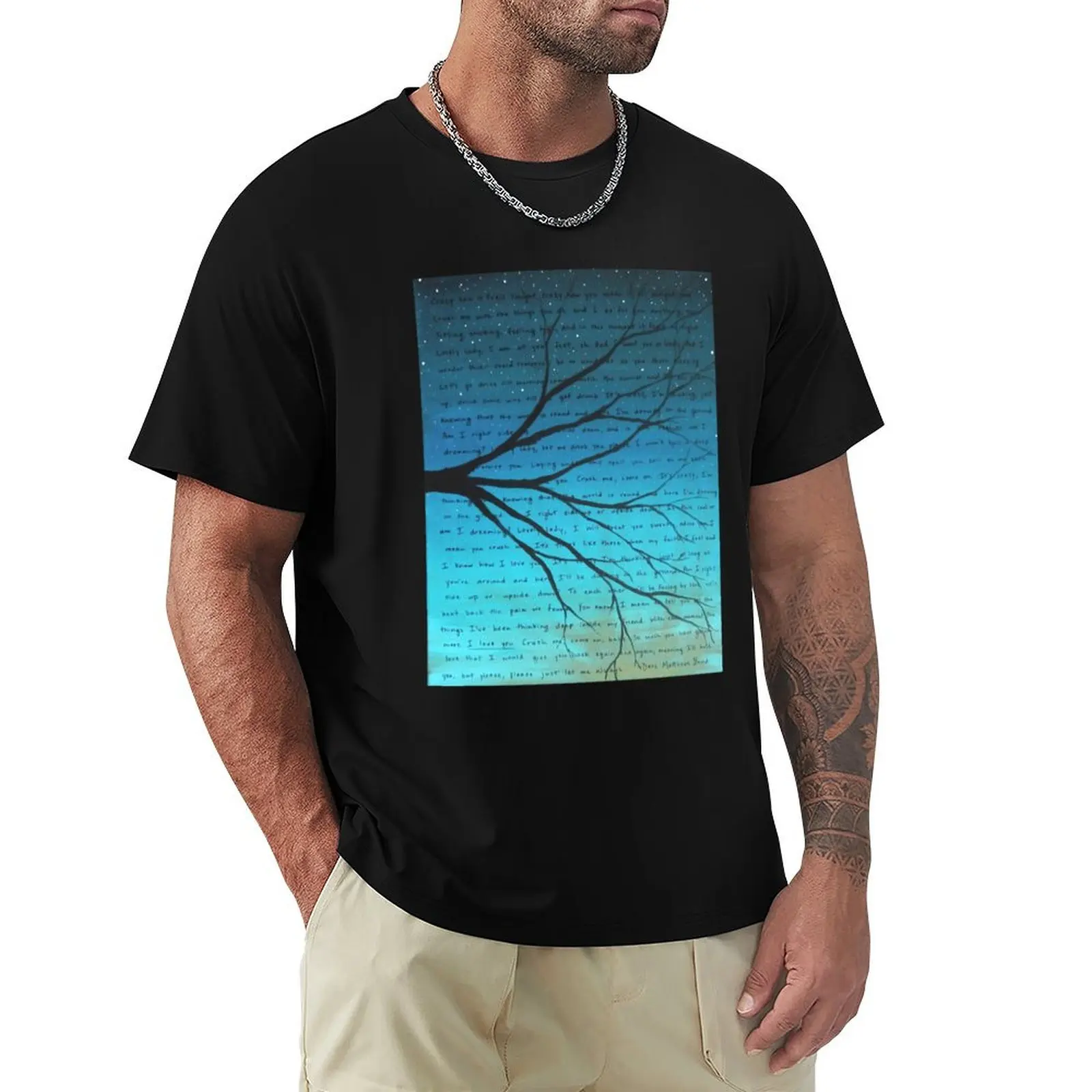 

DMB Crush Lyric Art Blue T-Shirt custom t-shirts basketball graphic tees oversize t-shirts man mens big and tall t shirts
