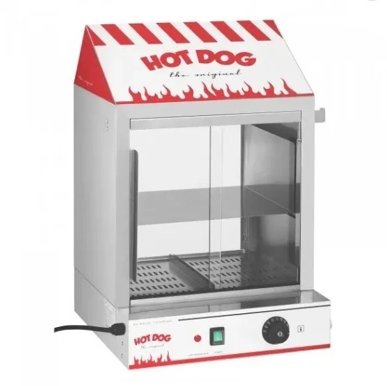 Reliable Commercial Electric Hot Dog Warmer with Manual Temperature Control Energy Saving Stainless Steel