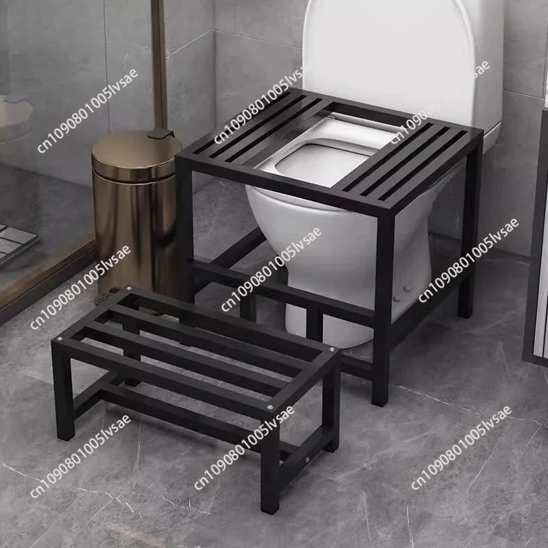 Bathroom footstool, toilet seat changed to squat pit frame, squat toilet stool, toilet seat changed to squat toilet, foot steppi