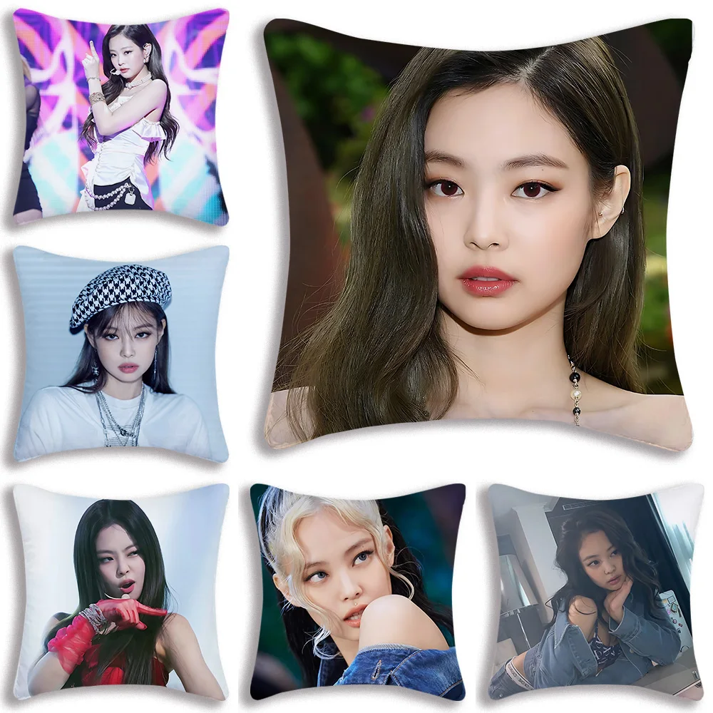 

B-Black PinkS наволочки Jennis мультяшный Диванный декоративный домашний двухсторонний принт короткая плюшевая Милая наволочка для подушки