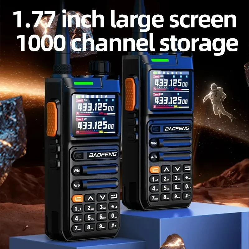 Baofeng UV26 جهاز اتصال لاسلكي GPS متعدد الموجات بلوتوث برمجة تسجيل طويل المدى لاسلكي نسخة تردد Type-C راديو ثنائي الاتجاه