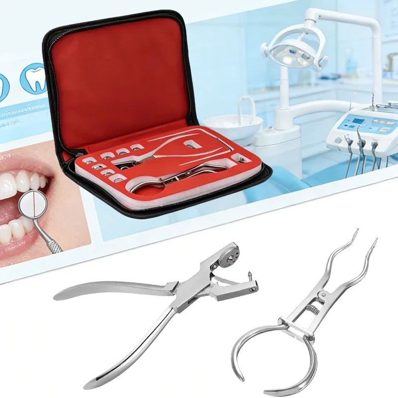 

Набор для перфорации резиновых даммарок (1 комплект): перфораторы из нержавеющей стали с кожаным чехлом для стоматологических клиник