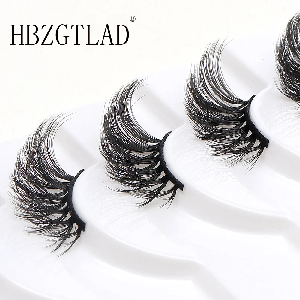 ใหม่ 10 คู่ครึ่งขนตาปลอมธรรมชาติปลอมขนตายาวแต่งหน้า 3D Mink Lashes ขนตา Mink Eyelashes สําหรับความงาม