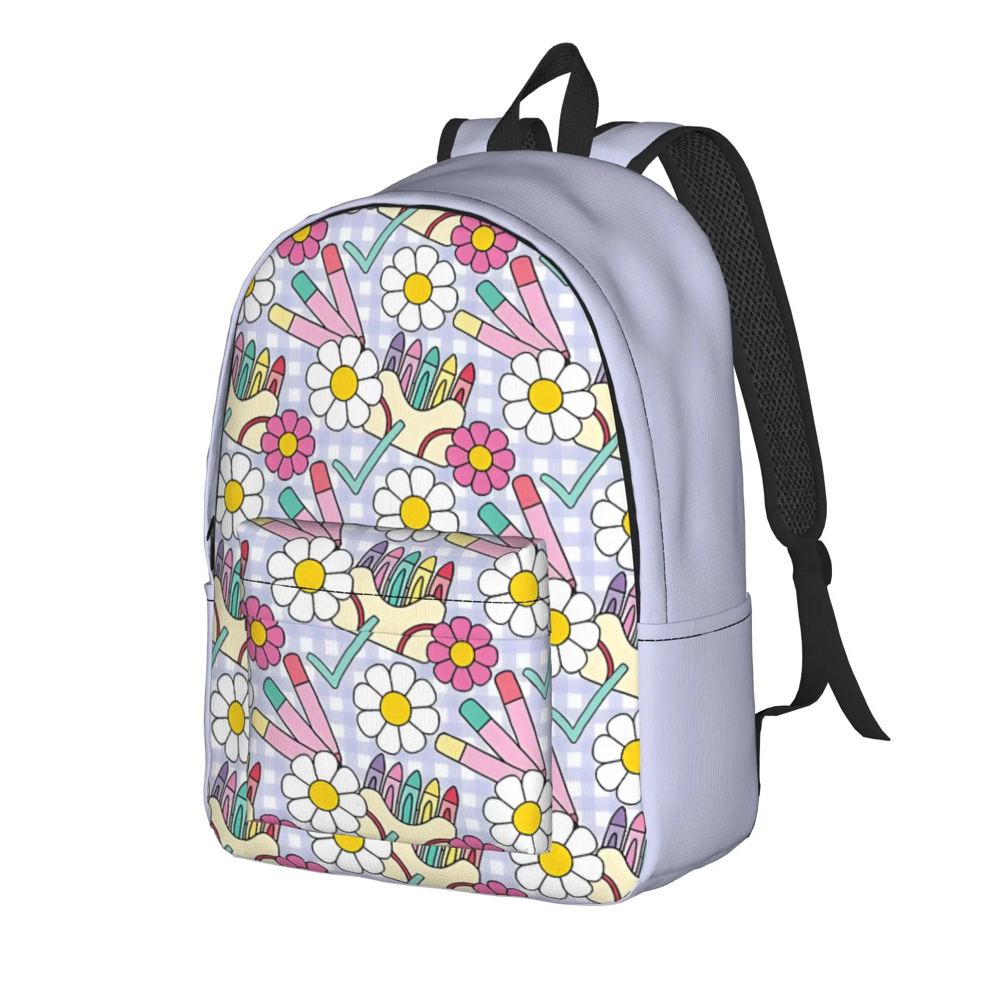 Back to school season Personalised Teacher Pattern Stationery Spring Summer Daypack Back To School Teenager Book Pack Backpack