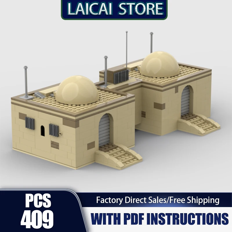 Star Movie Series Model  Moc Building Blocks Tatooine House Model Technology Modular Gift Construstion DIY Set Assembly Toys