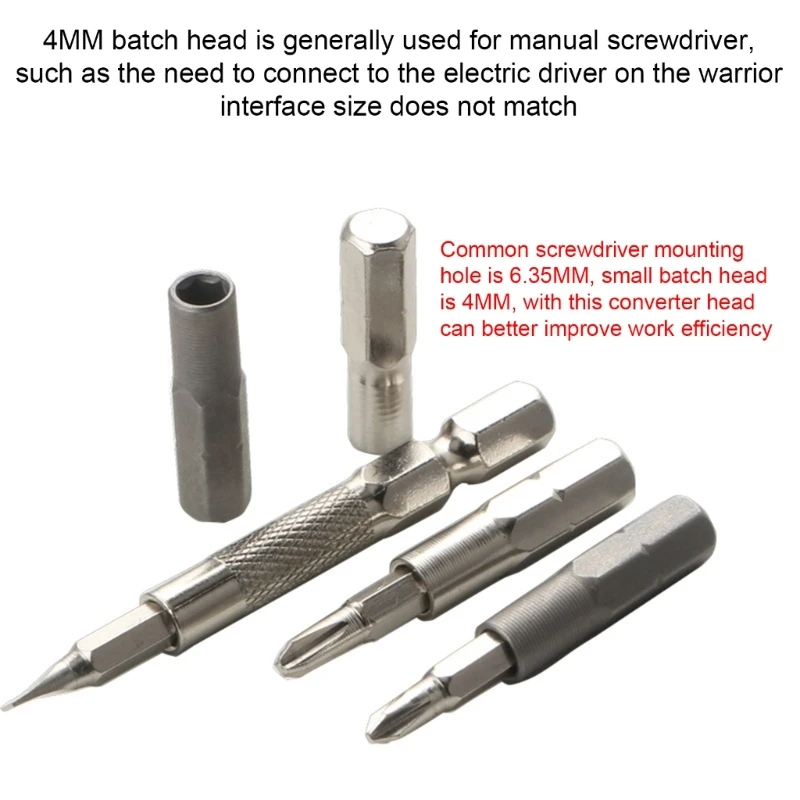 5pcs Hexagonal Shank Adapter для бита и точной отвертки Set M4YD