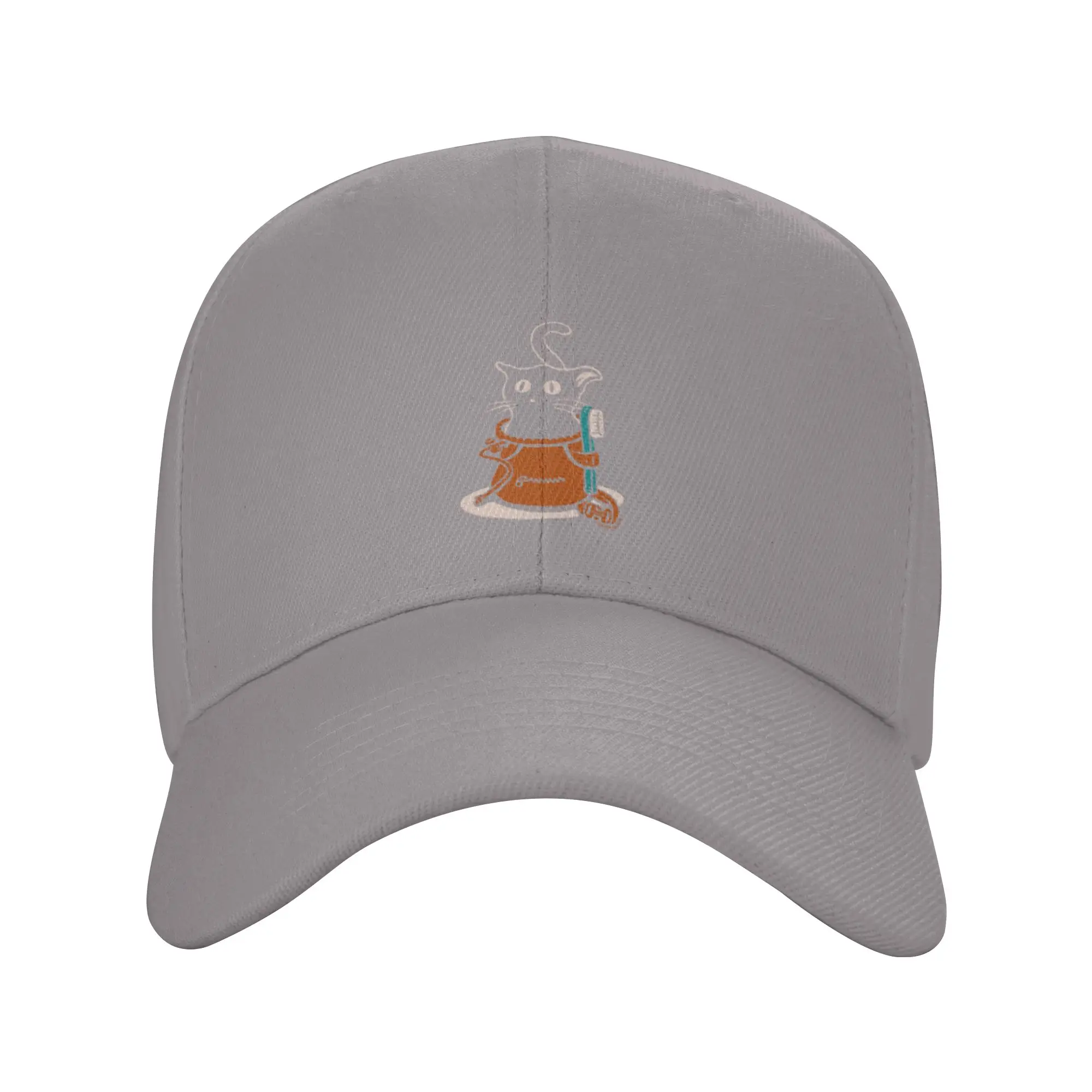Cat in a Chalk Bag   Rock Climbing Trendy Baseball Cap Sightseeing Tour Soft Fabric Sports Cap