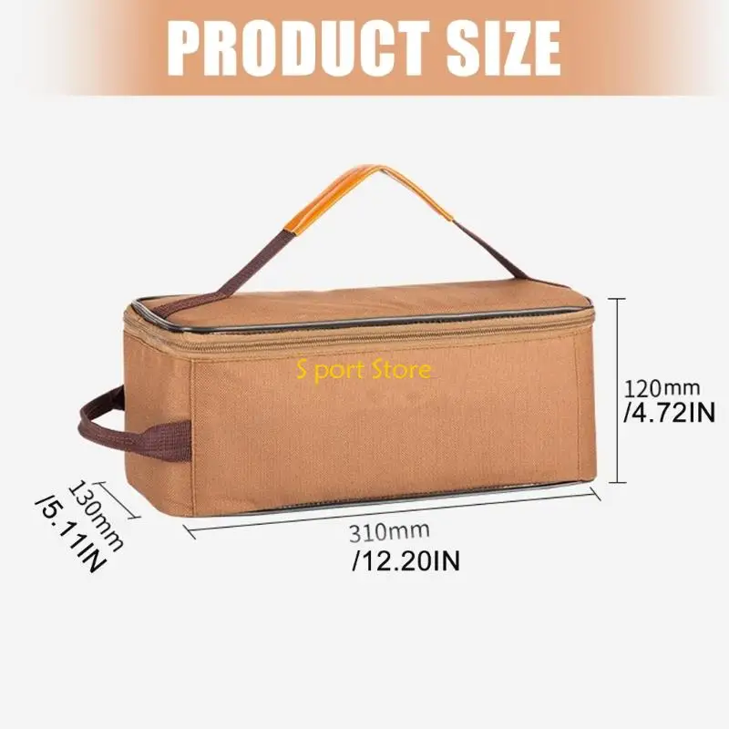 U2JB Small Outdoor Tool Tool منظمو التنظيف من السهل تصميم مقصورات متعددة مناسبة للتخييم استخدام حفلات الشواء