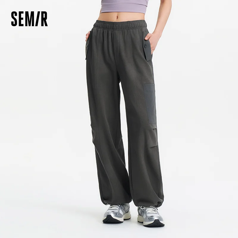 

Semir Women Cargo Pants 2025 Summer Ice Cool Wide Leg Joggers High Street Style for Casual and Sporty Look