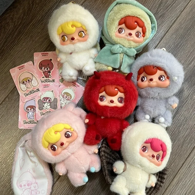 

Серия POUKA POUKA: Плюшевая игрушка-сюрприз в закрытой упаковке, подвеска-кукла, таинственная коробка, настольное украшение, модный трендовый подарок, виниловый брелок