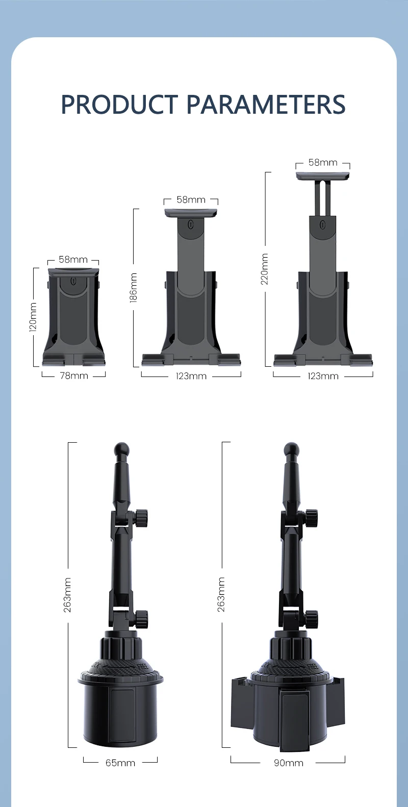 Universal Auto Tasse Tablet Ständer Telefon Halter Handy Halter Trinken Flasche iPad Halterung Unterstützung Smartphone Handy Pad 11 zoll – Detail 15