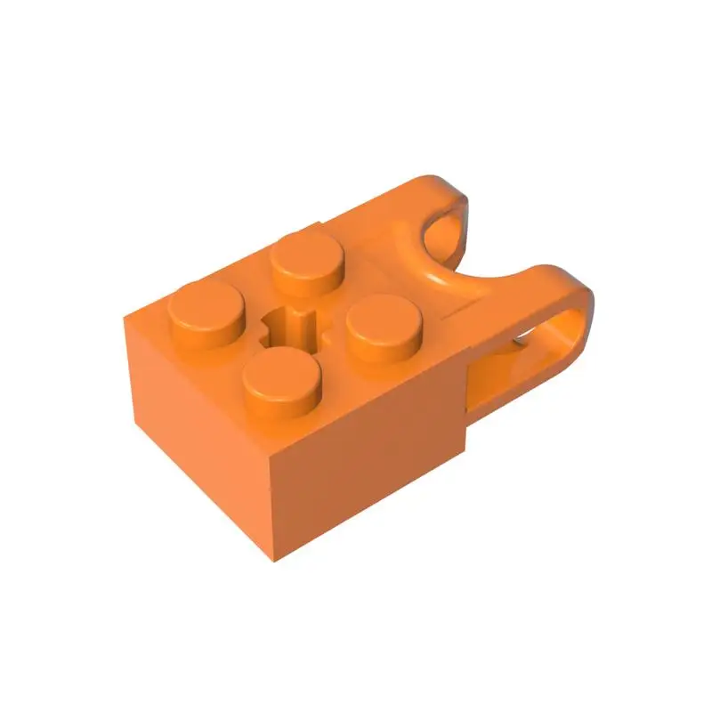 Gobricks 1 peça 92013 tijolos especiais técnicos 2x2 com receptáculo de bola peças largas e furo do eixo bloco de construção técnico criativo