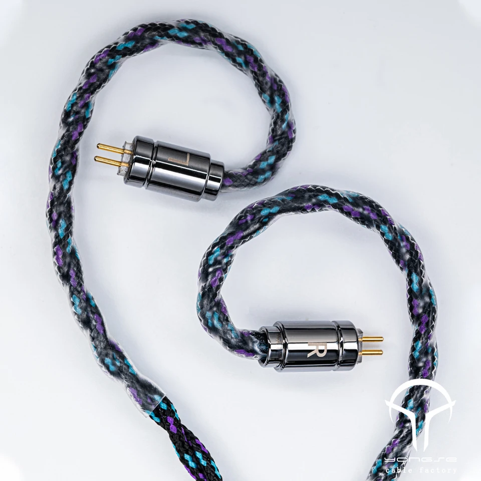 ヨンセアルパイン新入荷高純度4芯6N OCC銀メッキクリスタル銅イヤホン