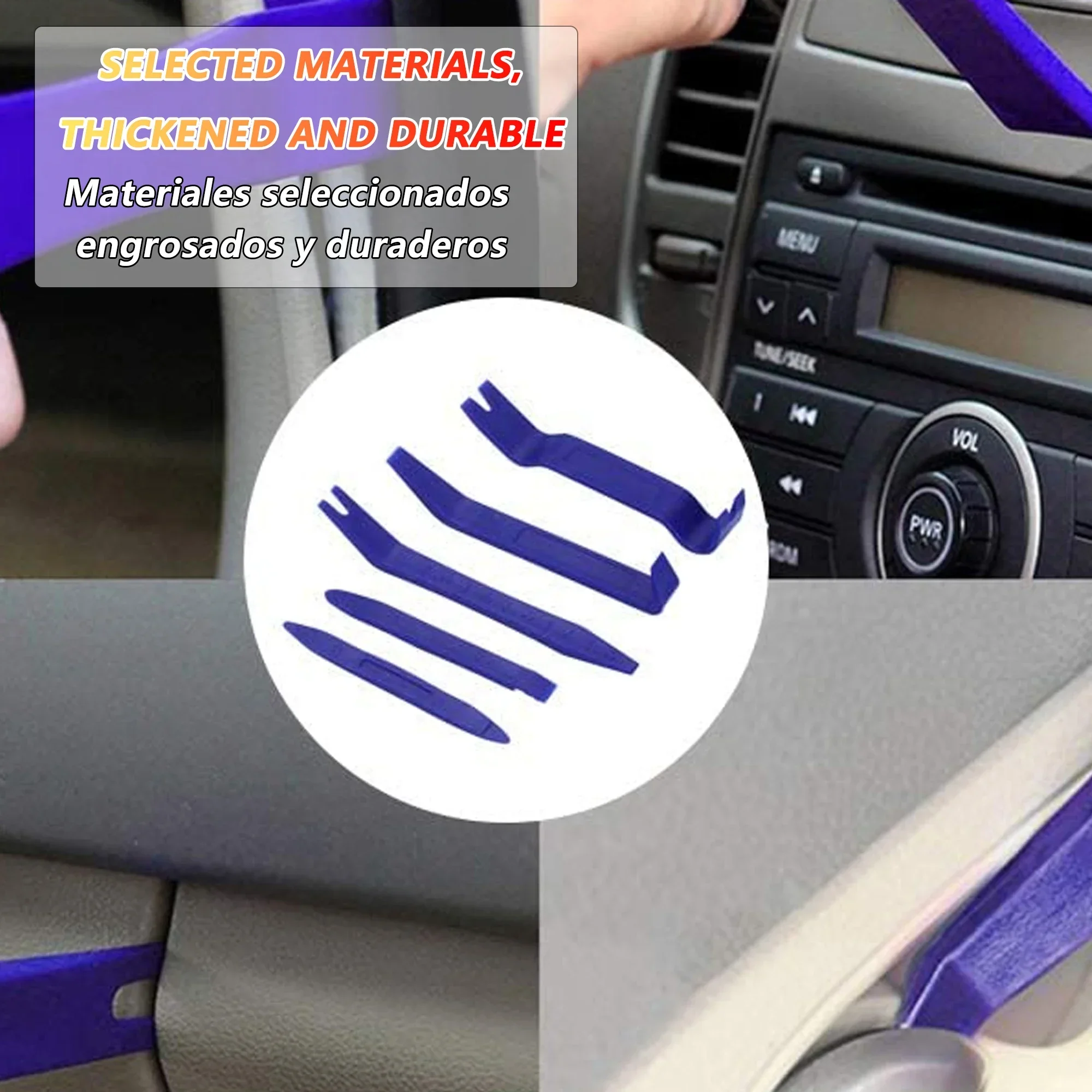 Car Door Panel Trim Removal Tool Kit Auto Dismantle Pry Set for Radio Dash Audio Plastic Pry Kit Panel Repairing Installer
