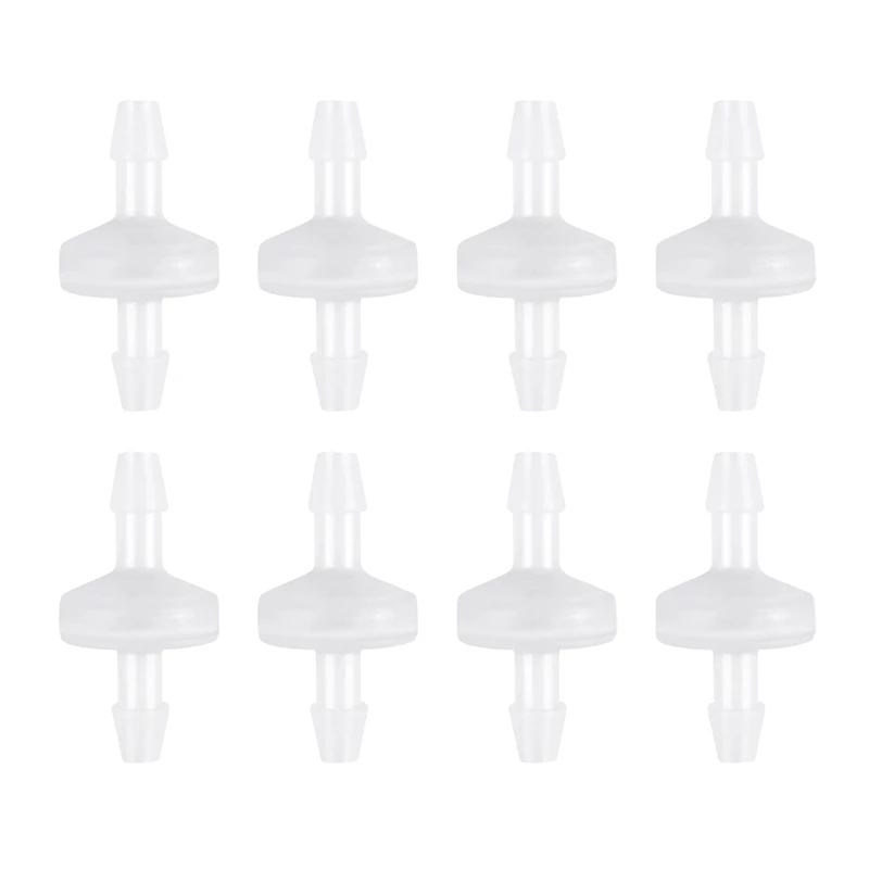 8 Pcs 1/4 Zoll Überprüfen Ventil 6Mm PVDF Eine Möglichkeit Ventil Inline Überprüfen Ventil Nicht Rückkehr Überprüfen ventil Für Kraftstoff Gas Flüssigkeit Luft