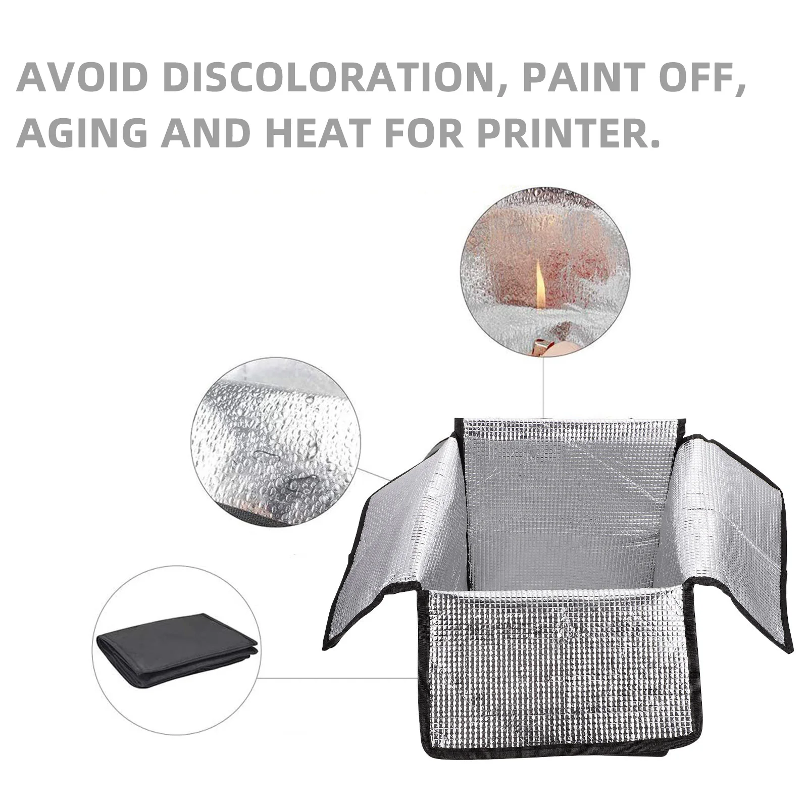 

PVC 3D Printer Cover Dust Proof Heat Shield Protective Accessory Protector Anti Aging Discoloration Guard