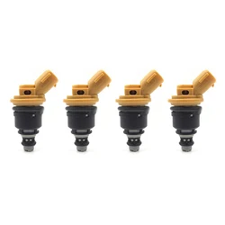 4PCS 16600-AA170 Yellow Side Feed Fuel Injector 16600AA170 For Subaru Sti WRX GC8 550cc Fuel injectors Replacement Auto Parts