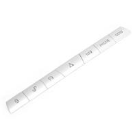 7Pcs Multimedia Panel Button Cover Sticker Silver Aluminium Alloy Fit for Jaguar xf 2012 2013 2014 2015 Automobiles