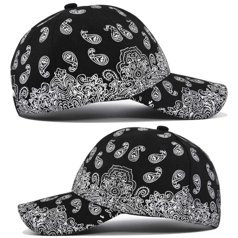 Vintage Fashion Full-Patterned Walnut Flower Baseball Cap. Available in Multiple Colors. Suitable for Both Men and Women.