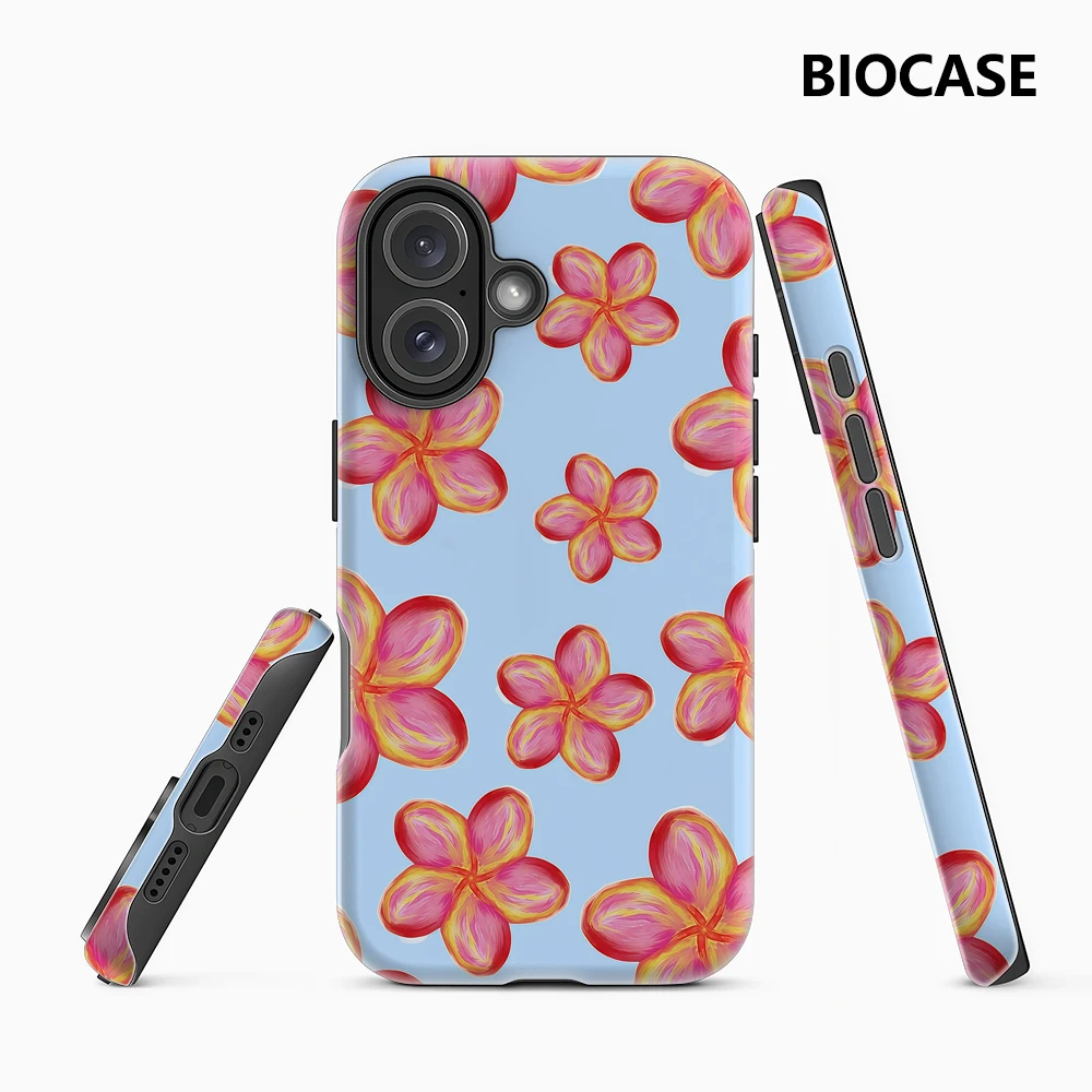 Tropical Pink – Yellow Blooms IPhone 17 Must-Haves Handyhülle für IPhone 17 16 15 14 13 12 Pro Max Plus Doppelschichtige Rückseite