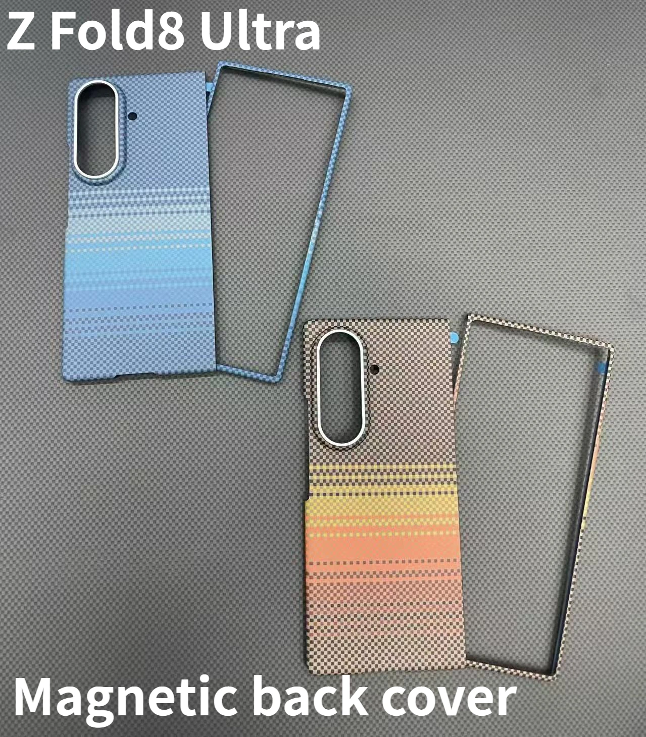 For Samsung Galaxy Z Fold8 Ultra Phone Case For Magsafe Magnetic Aramid Fiber PC Braided Craft Hard Shell