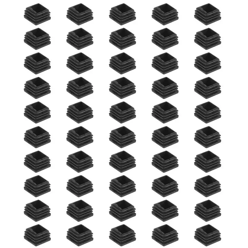 

SDFC-Chair Leg Plastic Blanking End Cap Square Tube Insert Black 20Mmx20mm 50Pcs