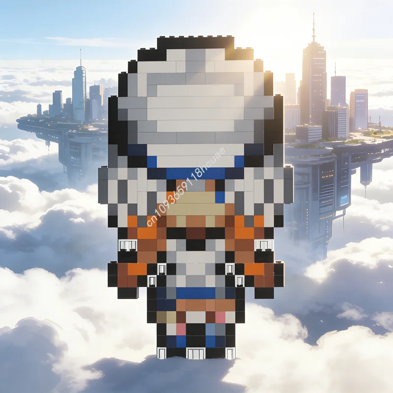 ตัวต่อ MOC Tsukimi B Dohrnii แบบ Pixel Art จำนวน 243 ชิ้น ของขวัญคริสต์มาส ตัวต่อสถาปัตยกรรม DIY ของเล่นเสริมสร้างการเรียนรู้ ไอเดียสร้างสรรค์