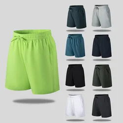 New Summer Loose Solid color Printed Basketball Leisure style Short Classic  Gym Shorts Men's Gym Basketball Sports Beach Shorts