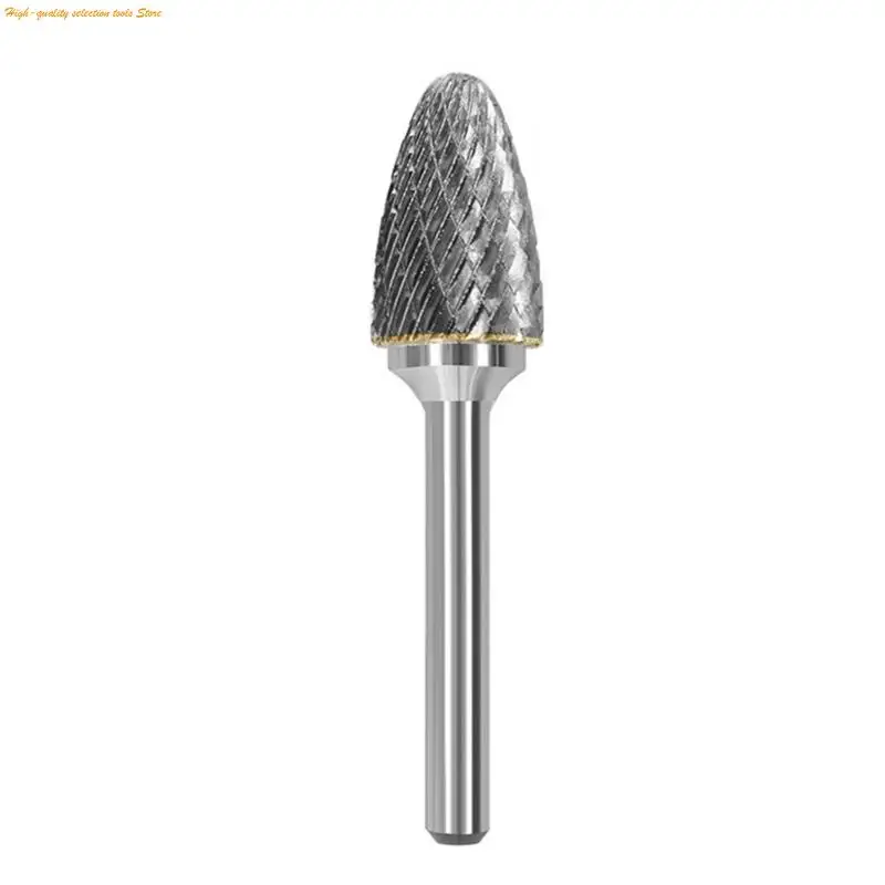 203F Type Carbides Rotary File Efficiency Grinding Head Round Shank Design For Metal Plastic Grinding Clear Burrs