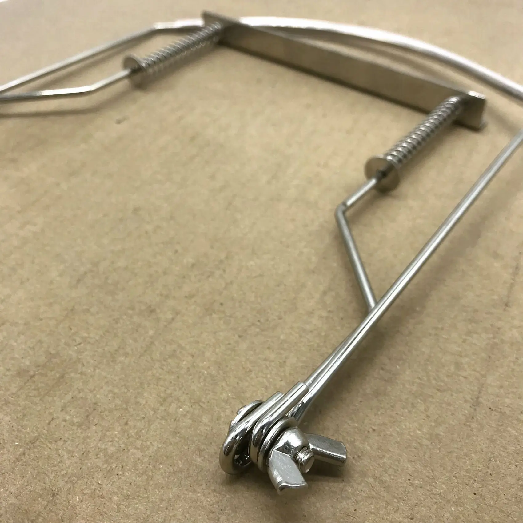 CGDS-2X Harmonica Neck Holder 10 Holes Blues Harp Mouth Organ Stand Harmonic Rack -Silver