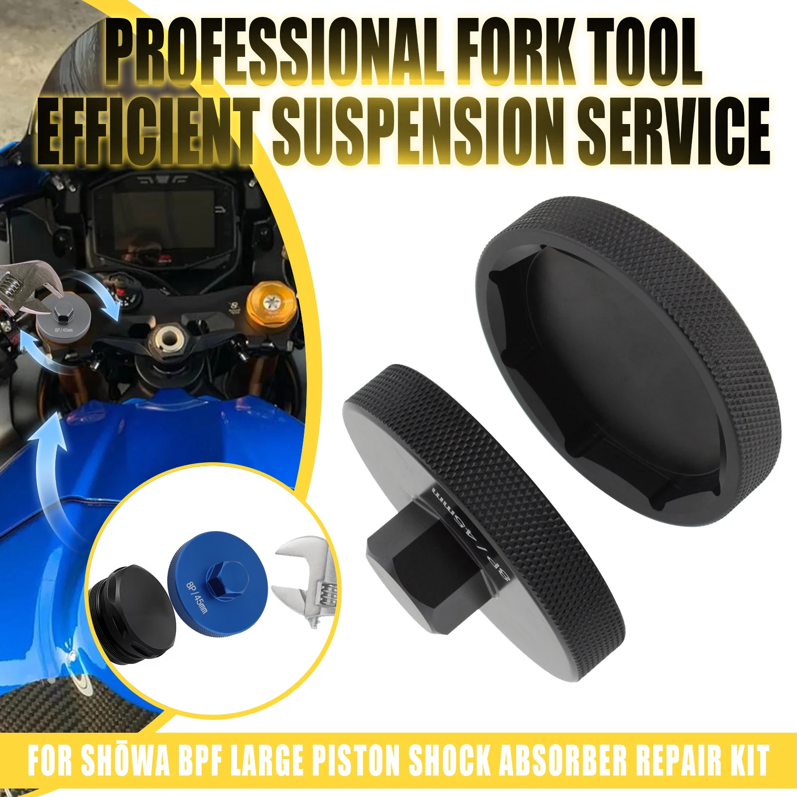 Universal Motorcycle Fork Shock Absorber Repair Tool Spanner Wrench For Suzuki Honda Ducati Kawasaki Triumph