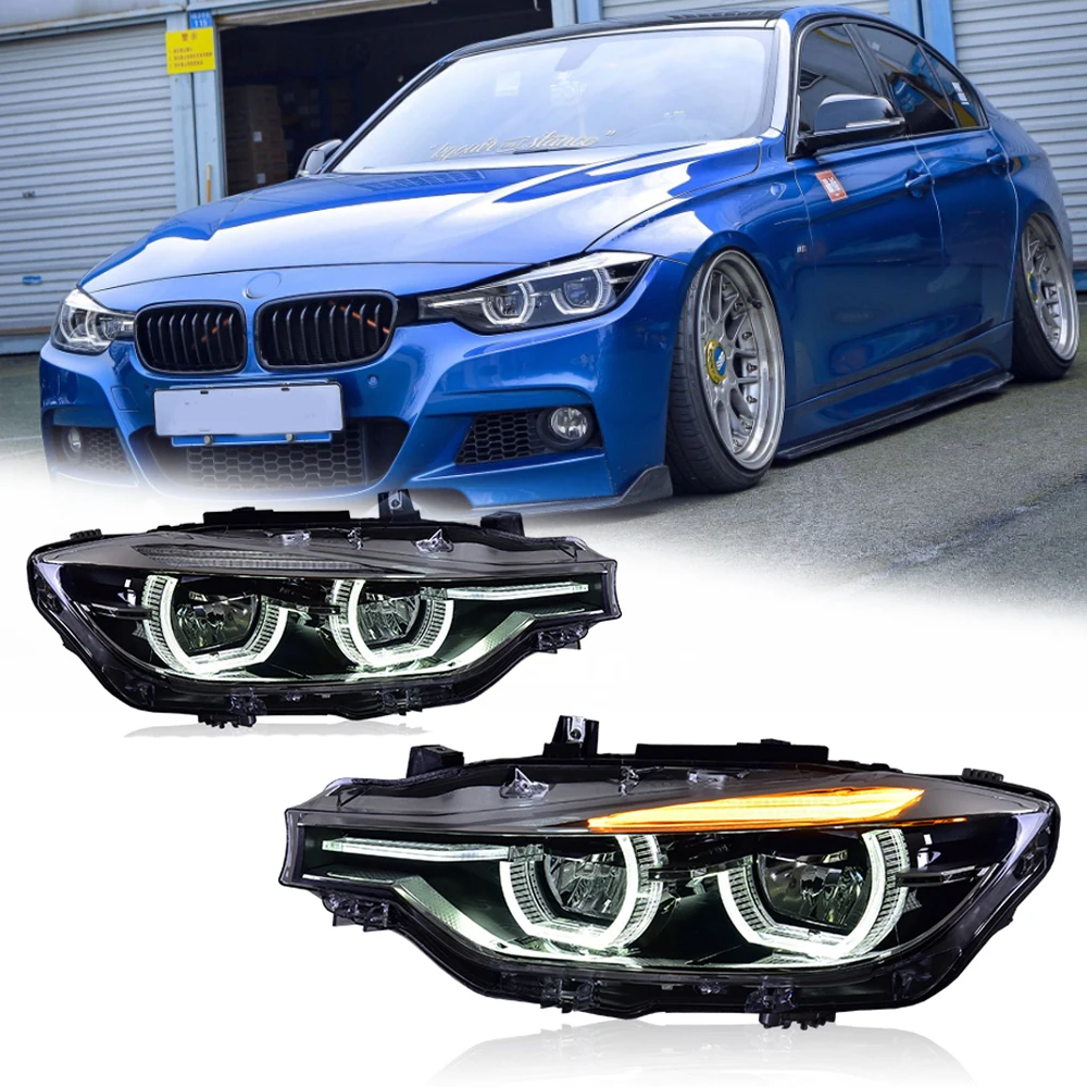 

Светодиодные фары для BMW 3 серии F30 F35 13-18, полностью светодиодные DRL, автомобильные фары в сборе, сигнал, автоаксессуары, модифицированная лампа