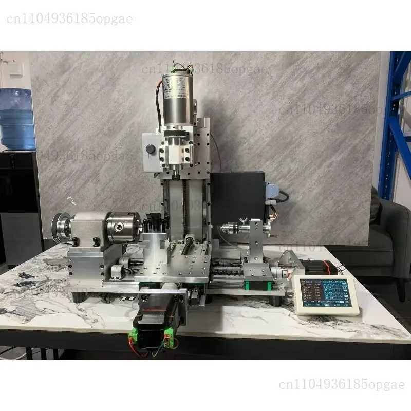 CNC Turn Milling Drill Integrated Numerical Control Turning CNC Milling And Drilling Integrated CNC Lathe With 750w Servo Motor