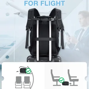 حقيبة أمتعة مع محاور تعبئة ، مقصورة سفر ، حقيبة ظهر للكمبيوتر المحمول ، أمتعة ، BAGSMART ، 40 لتر ، 17.3 أفضل 10 حقائب سفر أمازون مبيعا - رقم 4