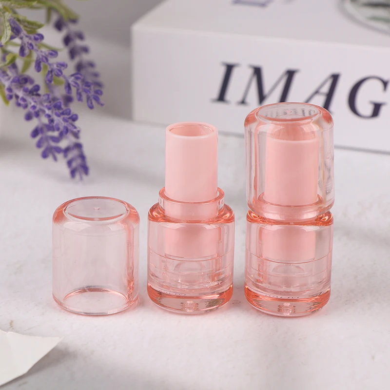 3.5 مللي أنابيب بلسم الشفاه الفارغة شبه شفافة دائرية حاوية تخزين أحمر الشفاه زجاجة ملمع الشفاه السفر ماكياج التعبئة والتغليف #5