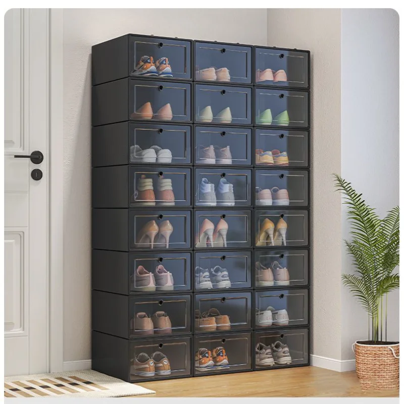 

6Pcs/set Shoe Hanger Simple Household Plastic Shoe Box Multifunctional Living Room Storage Box Shoe Organize Books Snacks Sundry