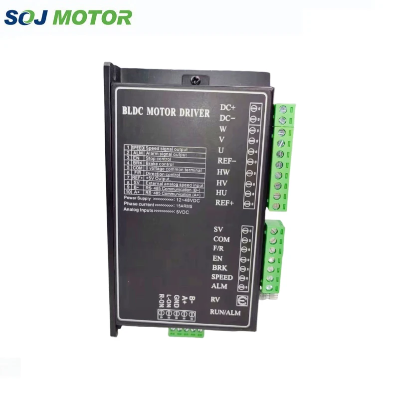 BLSD 4815B وحدة تحكم محرك التيار المستمر بدون فرش 15A 48V 400W يمكن أن تتسرع إلى الأمام والعكس