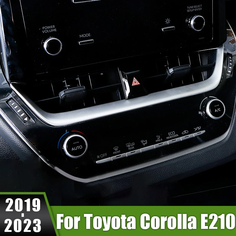 

For Toyota Corolla E210 2019 2020 2021 2022 2023 Hybrid ABS Car Styling Navigation Strip Trim Cover Frame Sticker Accessories